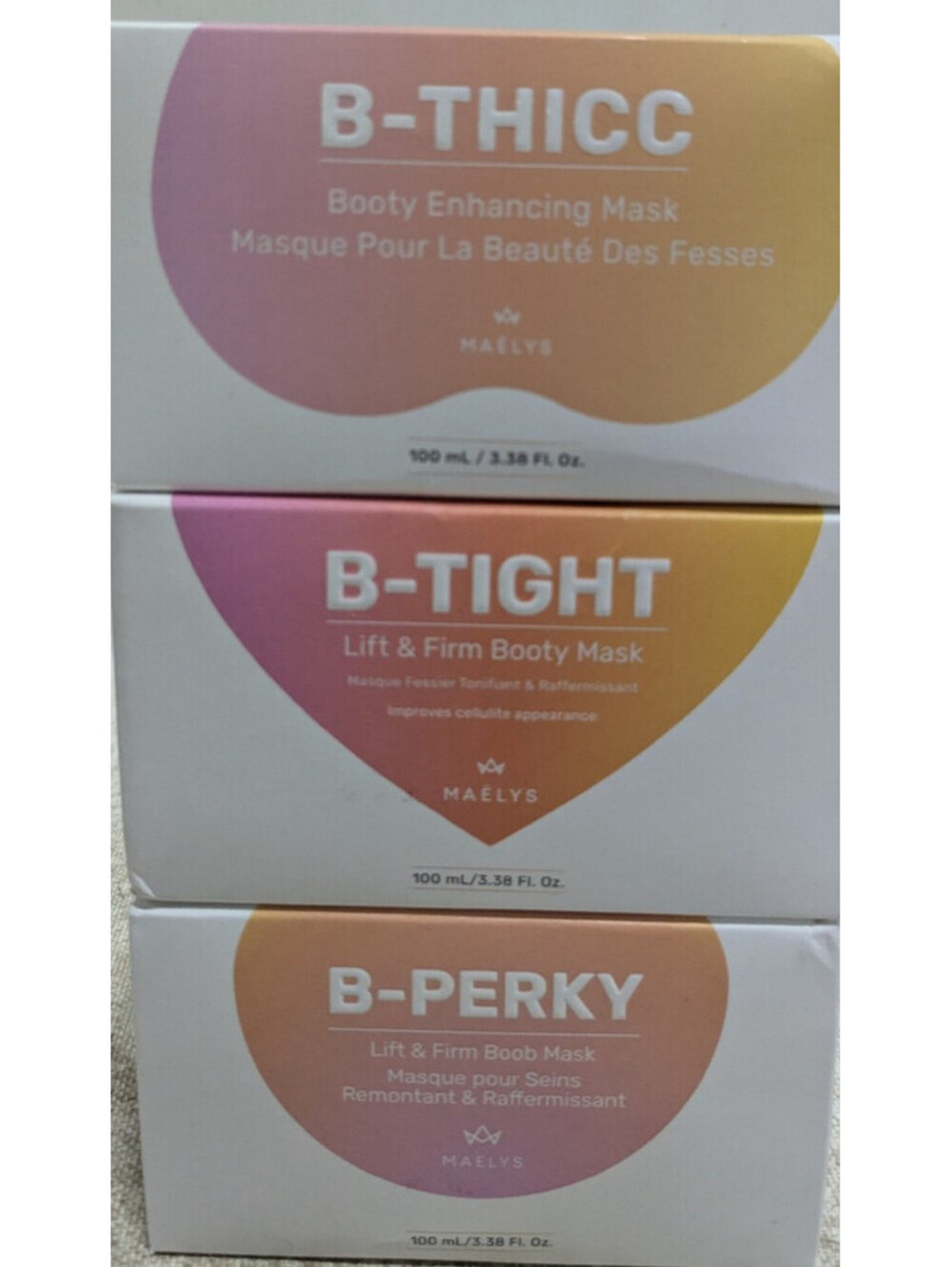 MAELYS 6 Piece Set B-TIGHT + B-FLEX + B-FLAT + B-FOXY+B-GLOSSY+B-GLOWY 3oz NEW - Picture 3 of 7